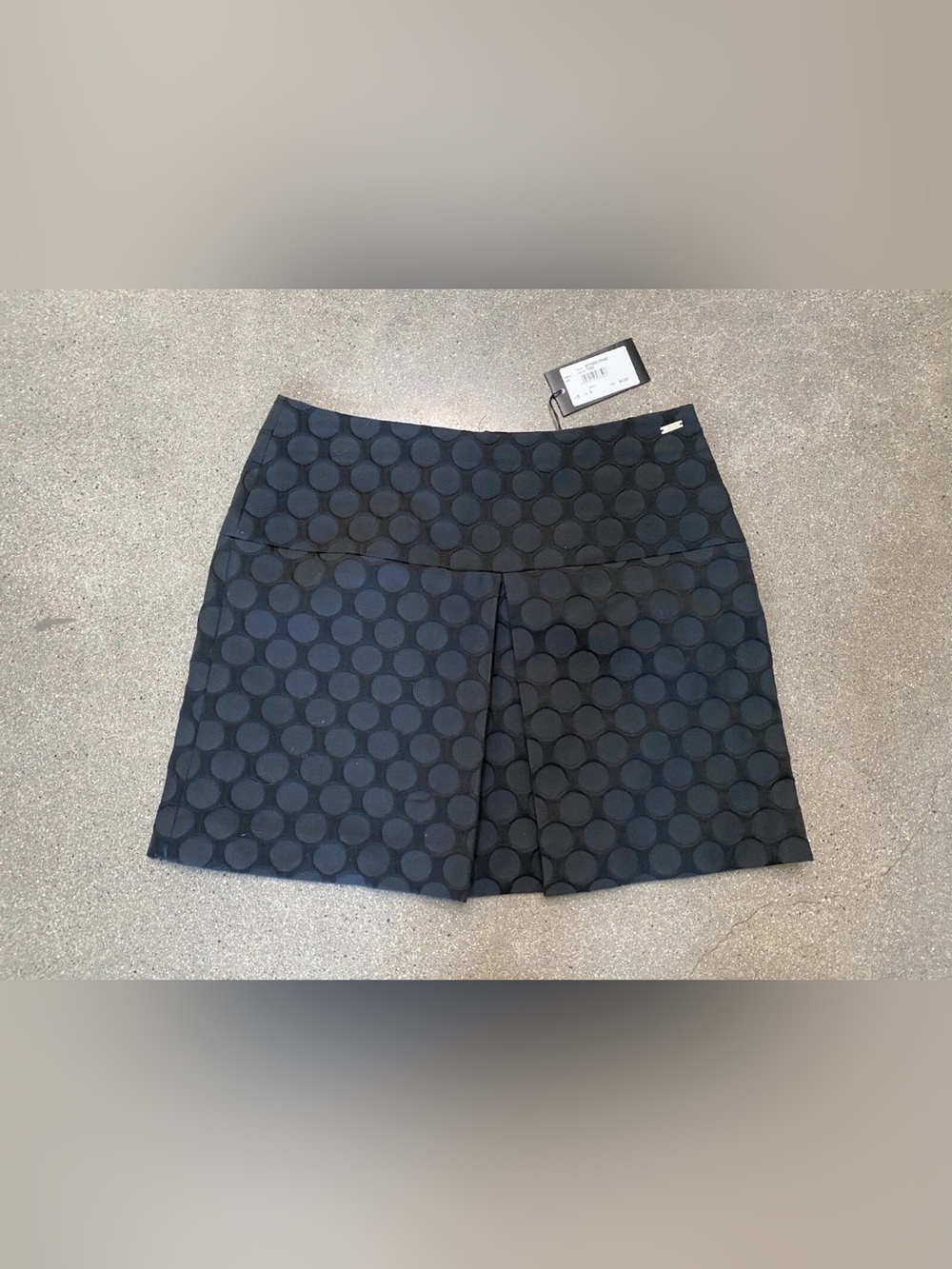 Armani Exchange Black Polka-Dot Mini Skirt